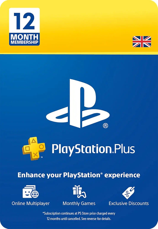 PlayStation Plus – 12 Months Membership (UK)- Digital Code